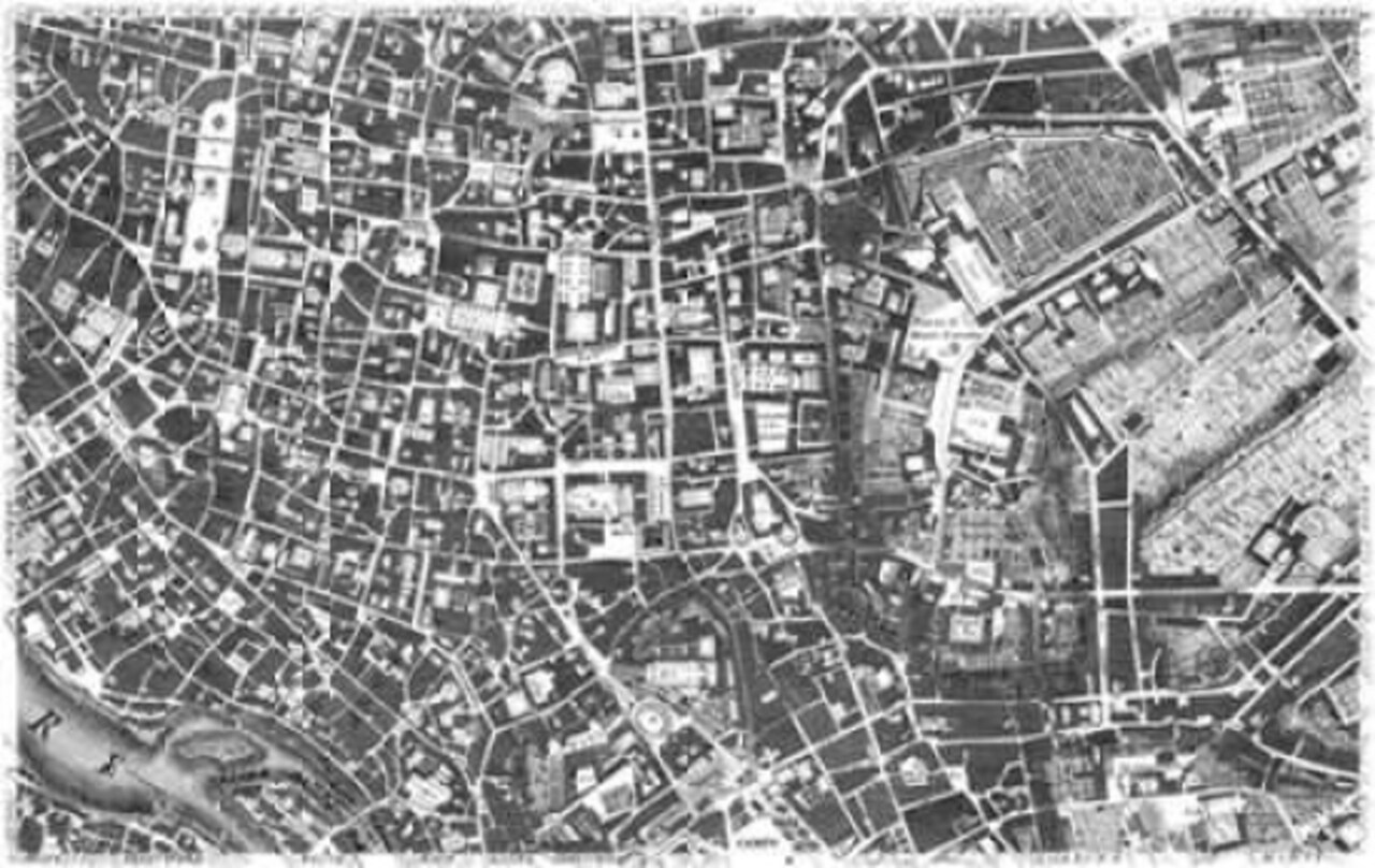 Rome Sectional Map Poster Print by Giovanni Battista Nolli - Item # VARPDXMGN2B